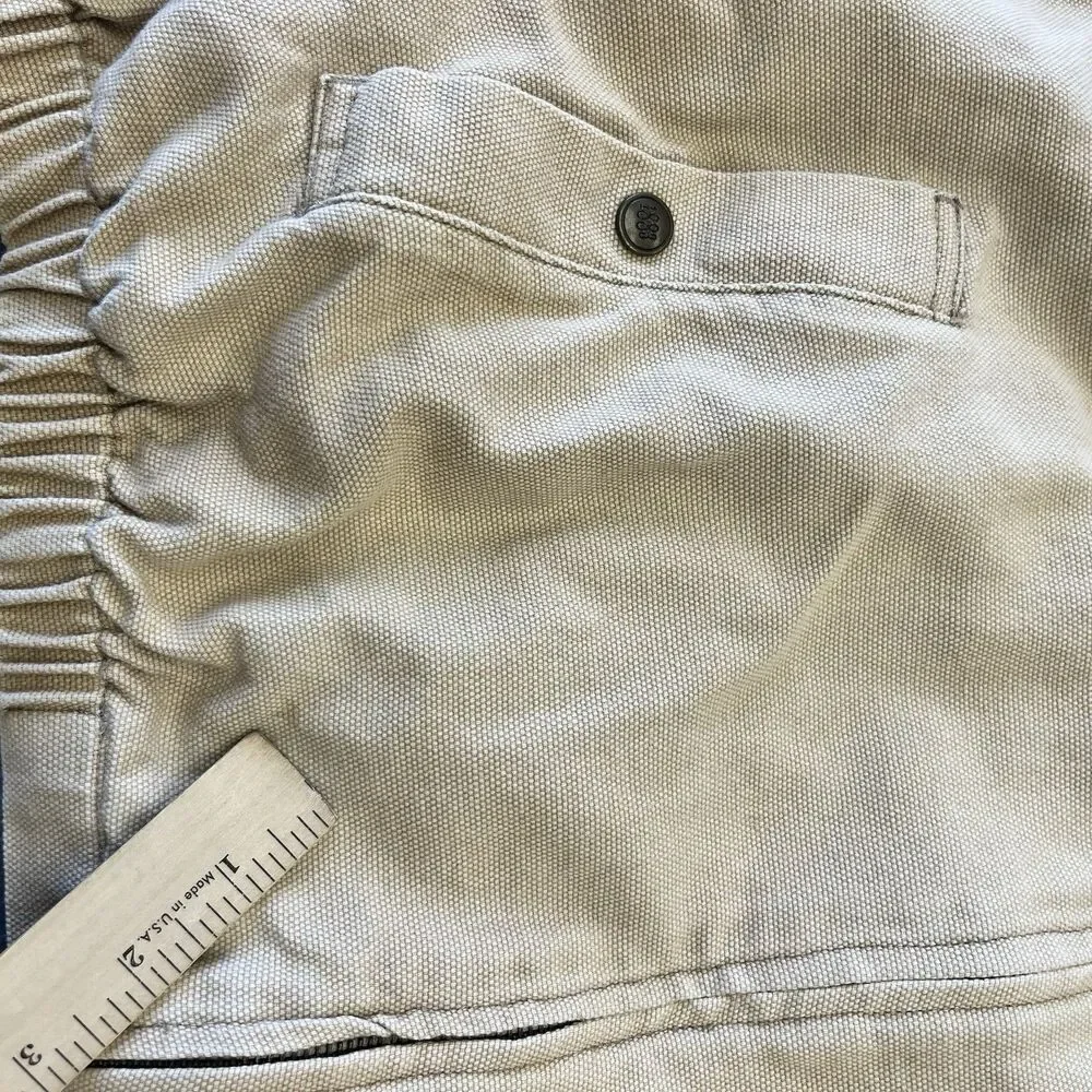 Vtg Lucchese Jacket Mens XL 1883 Original Canvas Bomber Tan Western Cowboy
